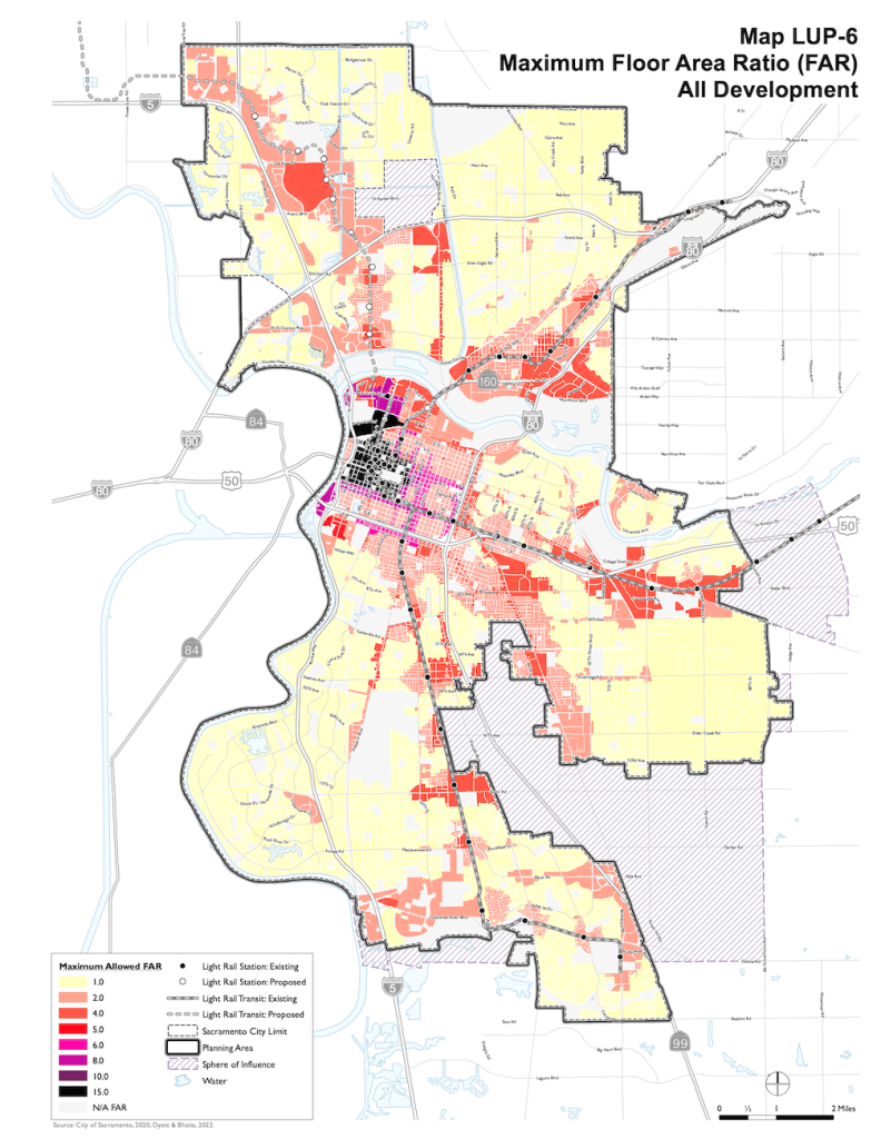 Map LUP-6 Maximum Floor Area Ratio (FAR) All Development