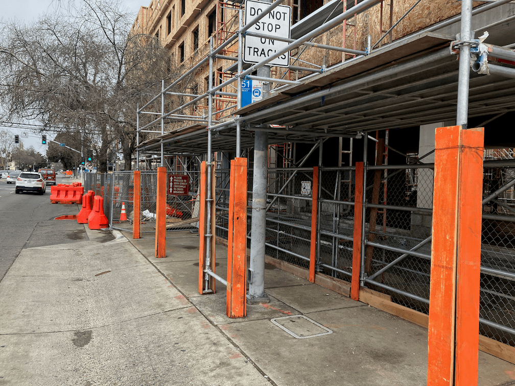 SacRT Route 51 westbound stop 1921 (inaccessible)