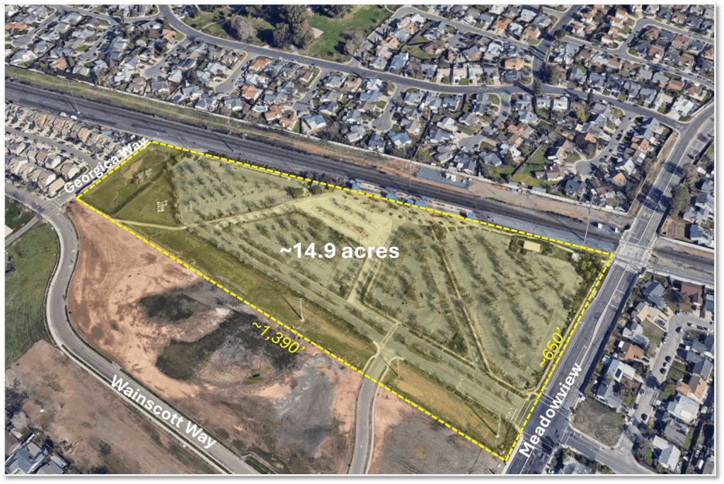 Meadowview Station, overhead view